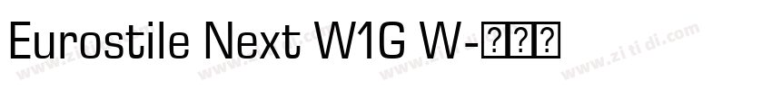Eurostile Next W1G W字体转换